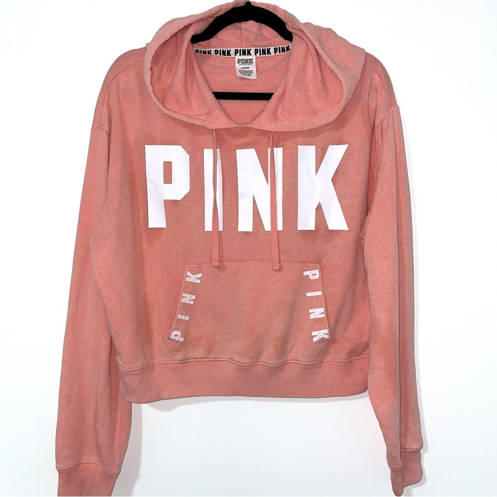 Victoria’s Secret PINK sun bleached crop hoodie size medium women’s girls
